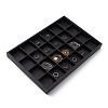 Stackable Wood Display Trays Covered By Black Leatherette X-PCT107-2