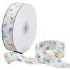 1Roll Single Face Printed Polyester Satin Ribbon SRIB-CY0001-47A-1