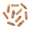 Natural Picture Jasper Pointed Pendants G-D460-01D-1