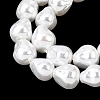 Electroplated Glass Shell Pearl Beads Strands BSHE-B009-D01-01-3