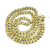 Electroplate Non-magnetic Synthetic Hematite Beads Strands G-S352-56-2