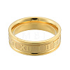 201 Stainless Steel Roman Numeral Finger Ring for Women RJEW-N043-08LG-2