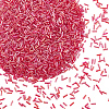 3000Pcs Transparent Colours Rainbow Glass Bugle Beads GLAA-PA0001-84A-1