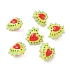 Baking Paint Glass Bumpy Beads Heart LAMP-V001-09A-1