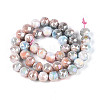 Anti-Tarnish Electroplate Glass Beads Strands GLAA-N010-10mm-16-4