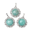Natural Amazonite Pendants GG-CBA0251-09B-P-1