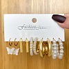 5 Pairs Alloy Hoop Earring Sets WG6DB3C-41-1