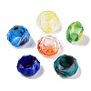Two Tone Glass European Beads GDA009-M-1