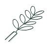 Leaf-Shaped Iron Plant Trellis AJEW-G074-03C-2