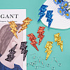 DIY Imitation Leather Lightning Bolt Dangle Earring Making Kits DIY-TA0010-70B-5