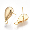 Brass Stud Earring Findings X-KK-T038-467G-2