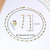 Women's Stainless Steel Enamel Dangle Stud Earrings & Necklaces & Rings Sets OA6084-5