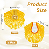 Polyester Tassel Epaulettes AJEW-WH0481-519B-01-2