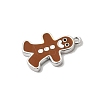 Christmas Brass Enamel Pendants KK-L258-05P-B01-2