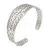 Non-Tarnish 304 Stainless Steel Cuff Bangles BJEW-K267-04P-3