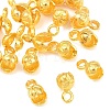 Brass Bead Tips X-KK-N0002-04G-2