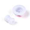 2Pcs Opaque Acrylic Enamel Beads MACR-N018-15A-2
