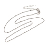Brass Satellite Chain Necklaces NJEW-B119-03P-2