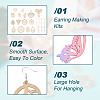 DIY Filigree Dangle Earring Making Kits DIY-BY0001-33-11