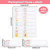 PP Plastic Cartoon Name Tag Waterproof Blank Stickers DIY-WH0386-98A-2