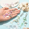 4Pcs 4 Colors Glass & ABS Plastic Pearl & CCB Plastic Pendant Decorations HJEW-YW00477-5
