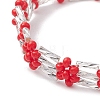 Glass Seed Beaded Bracelets for Women BJEW-MZ00144-02-4