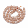 Natural Sunstone Beads Strands X-G-S332-6mm-008-3