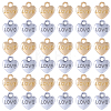 60Pcs 2 Colors Valentine's Day Rack Plating Alloy Pendants FIND-SC0022-81-1
