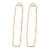 Brass Open Back Bezel Pendants KK-N256-01H-G-1