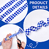 Polyester Tartan Pattern Ribbon OCOR-WH0078-540A-3