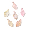 Transparent Acrylic and Gold Foil Pendants AC-CBAF9C1-04A-06-2