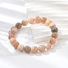 Natural Sunstone Stretch Bracelets X-BJEW-E373-10mm-04-5