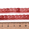 Ombre Effect Dyed Glass Beads Strands X-GLAA-Q106-05B-A08-4