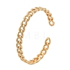 Brass Cuff Bangles BJEW-F482-06G-4