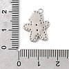 Christmas Brass Micro Pave Cubic Zirconia Pendants KK-L258-04P-D01-3