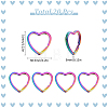 20Pcs Iron Split Key Rings IFIN-SC0001-69-2