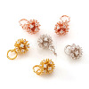 Brass Micro Pave Cubic Zirconia Charms KK-I672-19-1
