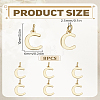 8Pcs Brass Charms KK-LP0001-85C-2