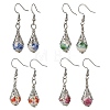304 Stainless Steel Dangle Earrings PR-EJEW-JE07485-3
