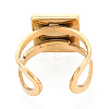 304 Stainless Steel Open Cuff Ring Components STAS-S080-041H-G-4
