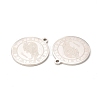 Non-Tarnish 304 Stainless Steel Pendants STAS-A074-03D-P-3