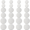 30Pcs 3 Styles 201 Stainless Steel Mirror Polished Finish Stamping Blank Tag Pendants STAS-SC0008-95-1