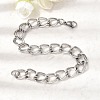 201 Stainless Steel Curb Chain Bracelets for Men STAS-T077-06P-2