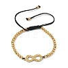 304 Stainless Steel Infinity Link Bracelets BJEW-F534-01G-4