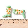 Painted Glass Beads Enamel Beads X-BLOW-D300-01B-3