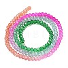 Transparent Painted Glass Beads Strands X-DGLA-A034-T2mm-A03-5