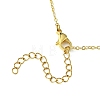 Brass Cross Pendants Necklace for Women NJEW-JN04911-01-5