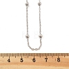 Brass Satellite Chains Necklaces for Women NJEW-D302-28P-5