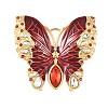 304 Stainless Steel Enamel with Rhinestone Pendants STAS-Z186-06G-02-1