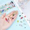   100Pcs 10 Style Glass Charms Sets FIND-PH0018-59-3